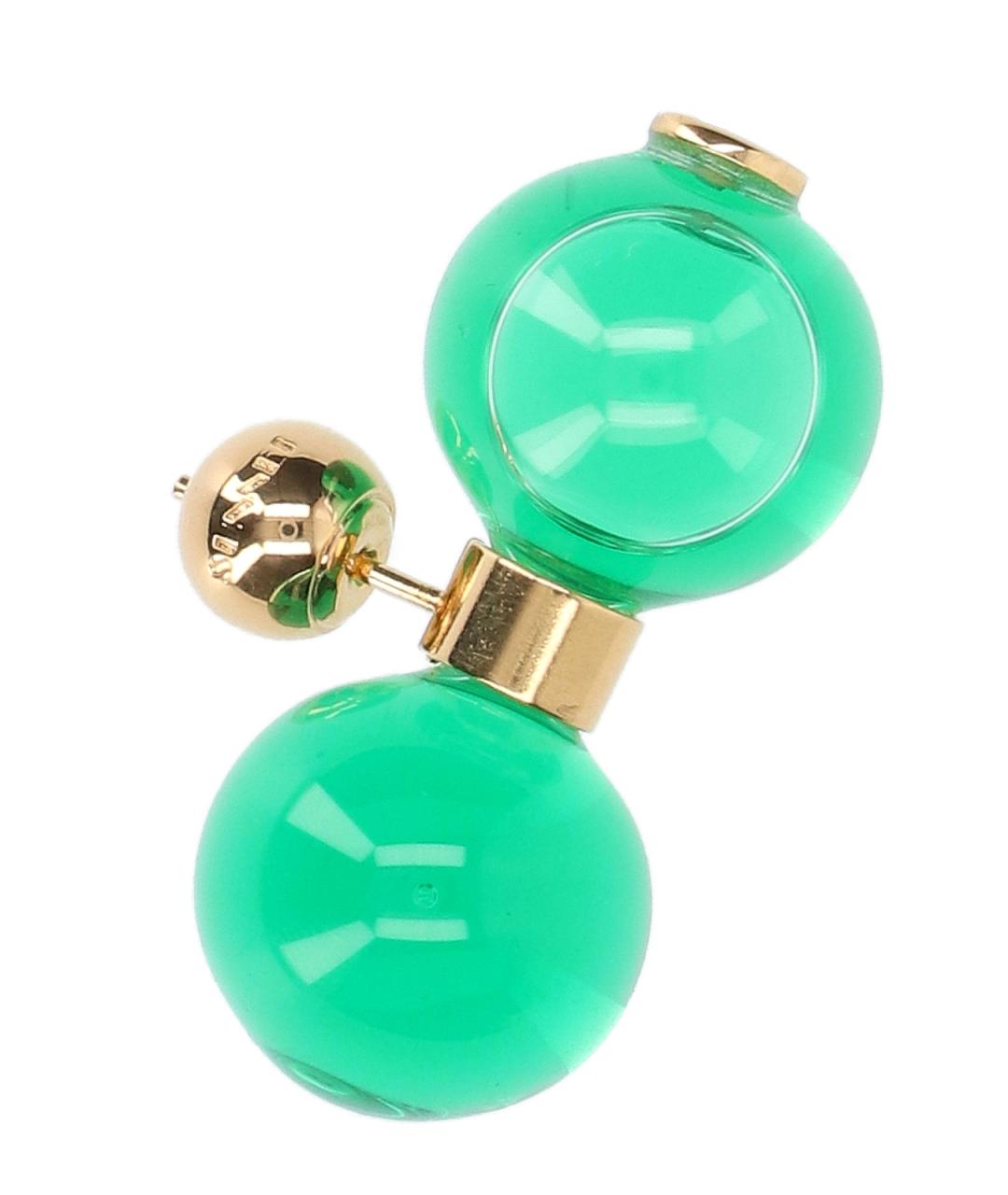 SUNNEI Зеленые латунные серьги, фото 3