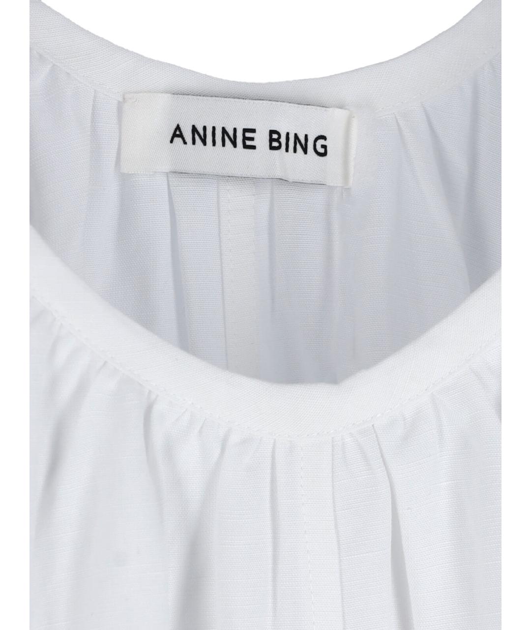 ANINE BING Белое платье, фото 3