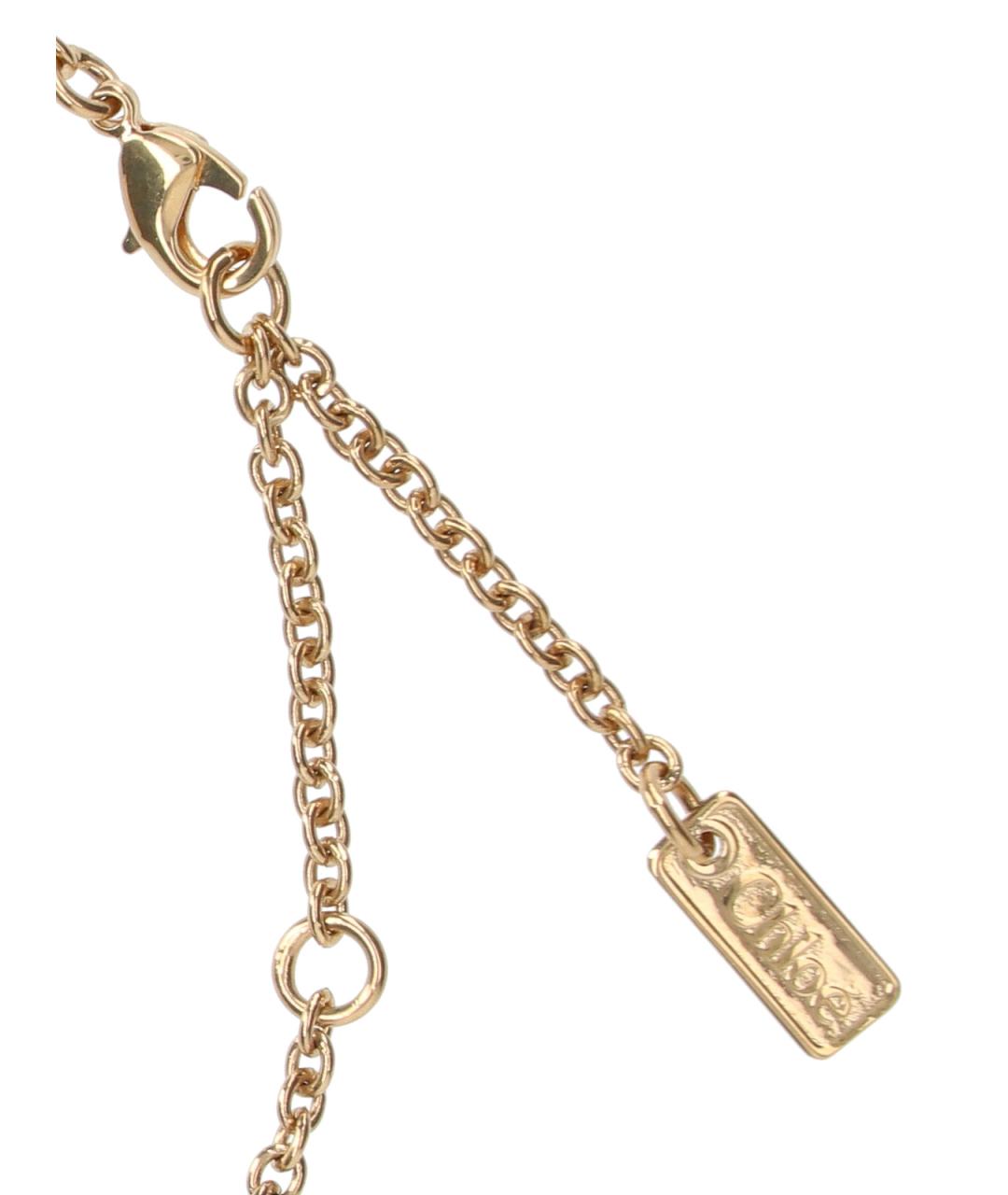 CHLOE Золотое металлическое колье, фото 2