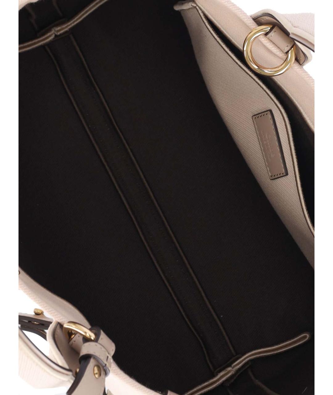 CHLOE Бежевая хлопковая сумка тоут, фото 6