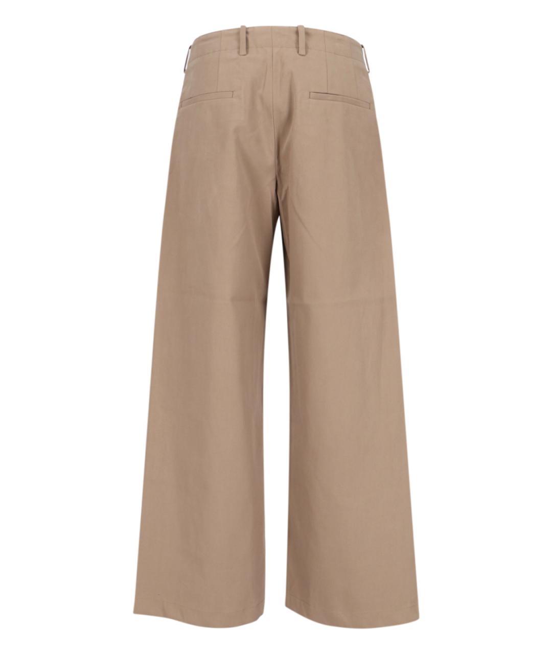 OUR LEGACY Бежевые хлопковые повседневные брюки, фото 2