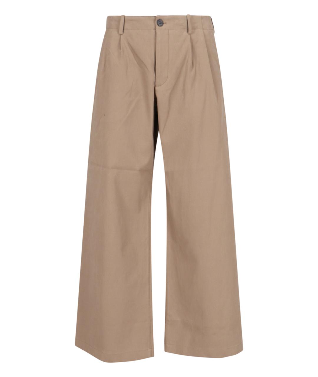 OUR LEGACY Бежевые хлопковые повседневные брюки, фото 1