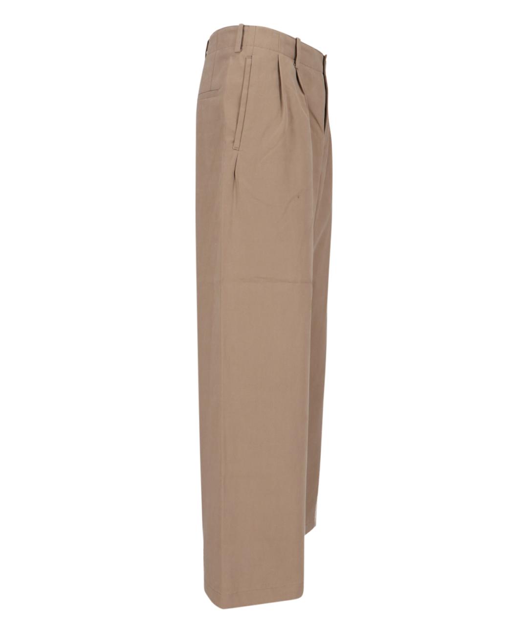 OUR LEGACY Бежевые хлопковые повседневные брюки, фото 3