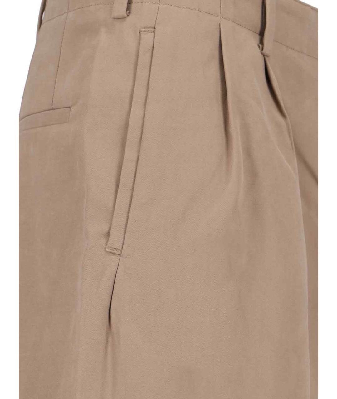OUR LEGACY Бежевые хлопковые повседневные брюки, фото 4