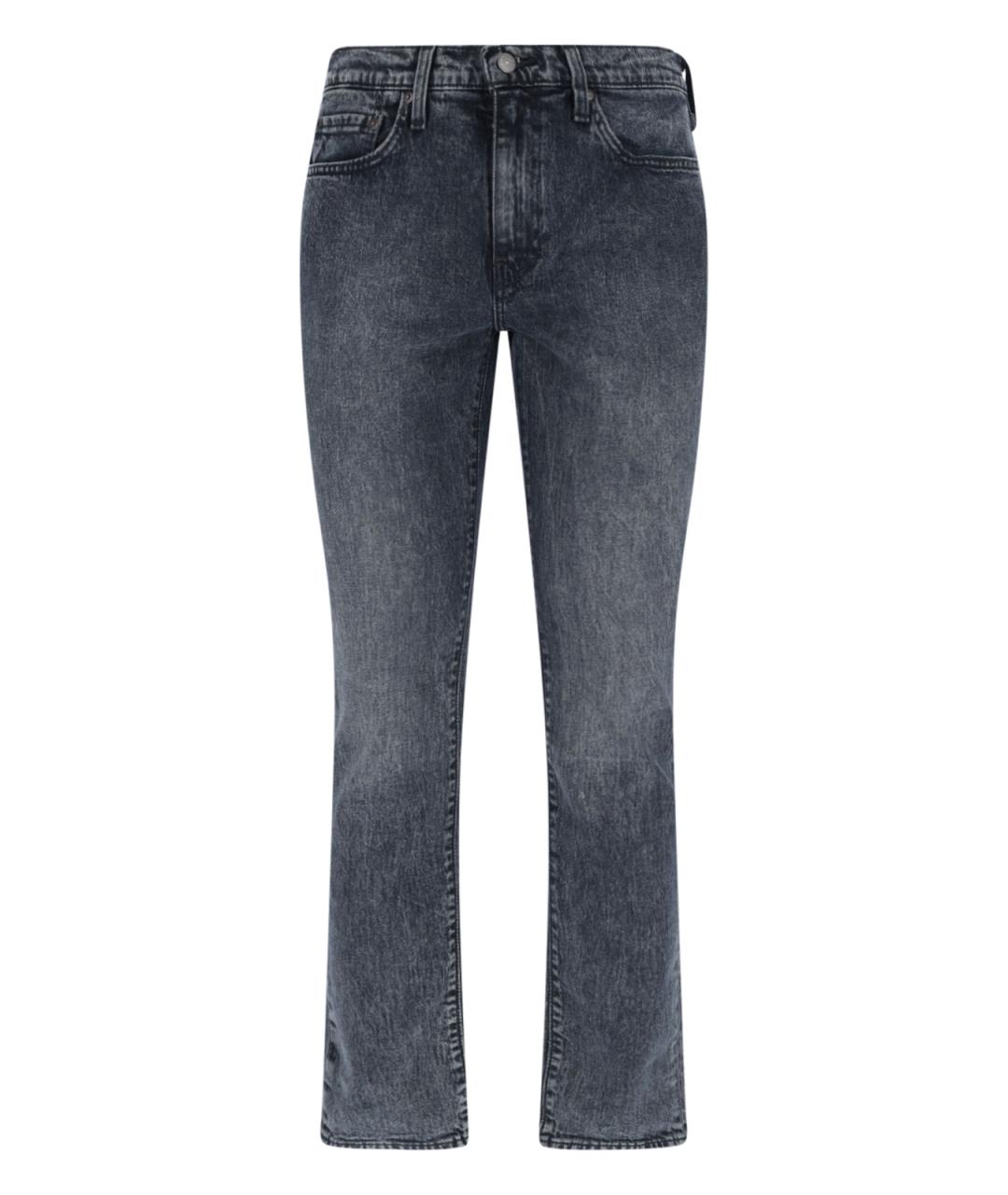 LEVI'S Синие хлопковые прямые джинсы, фото 1