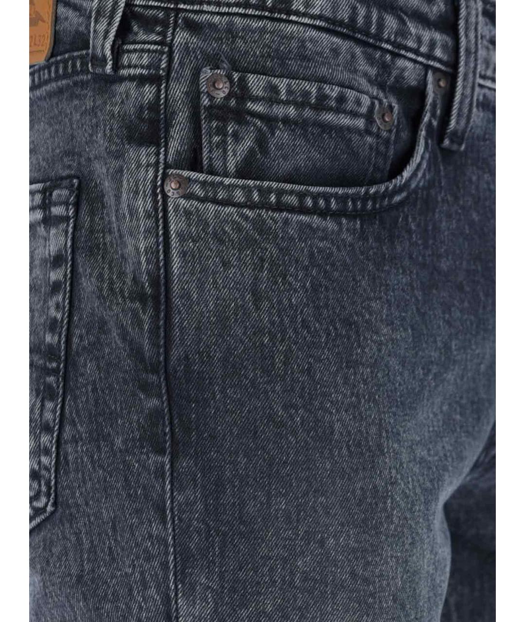 LEVI'S Синие хлопковые прямые джинсы, фото 4