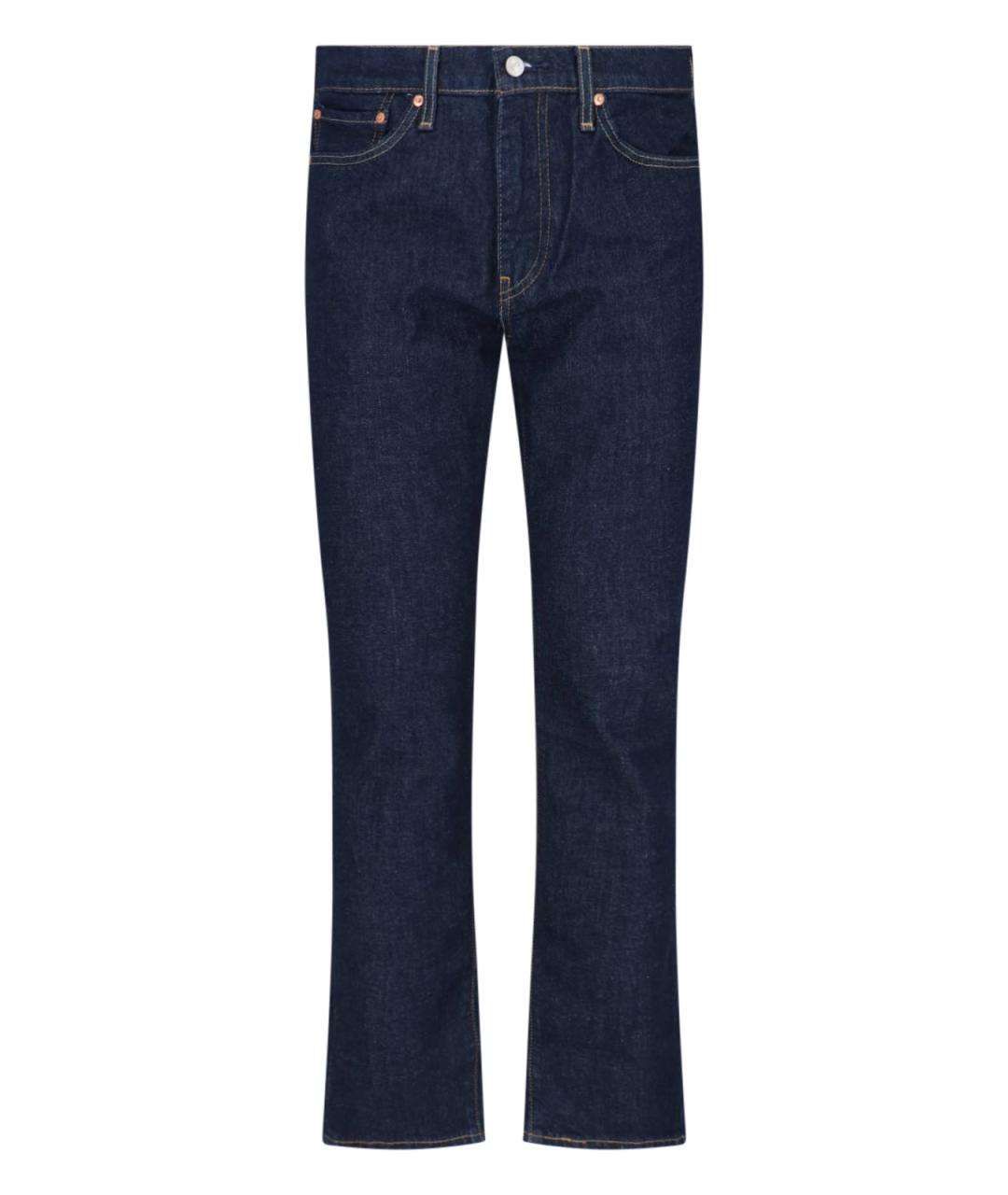 LEVI'S Синие хлопковые прямые джинсы, фото 1