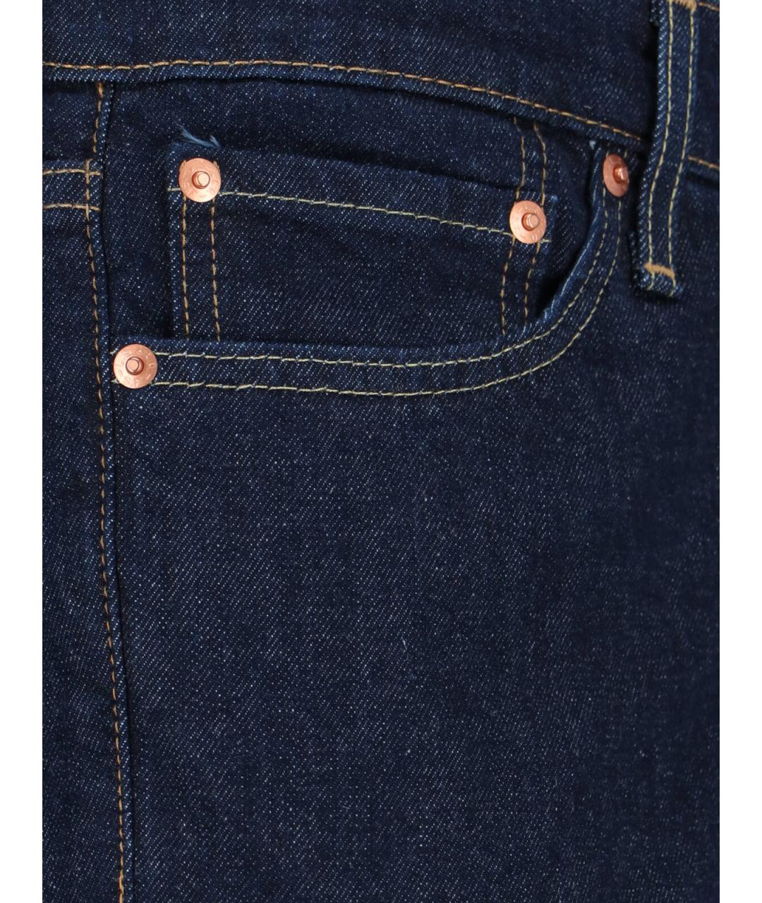LEVI'S Синие хлопковые прямые джинсы, фото 4