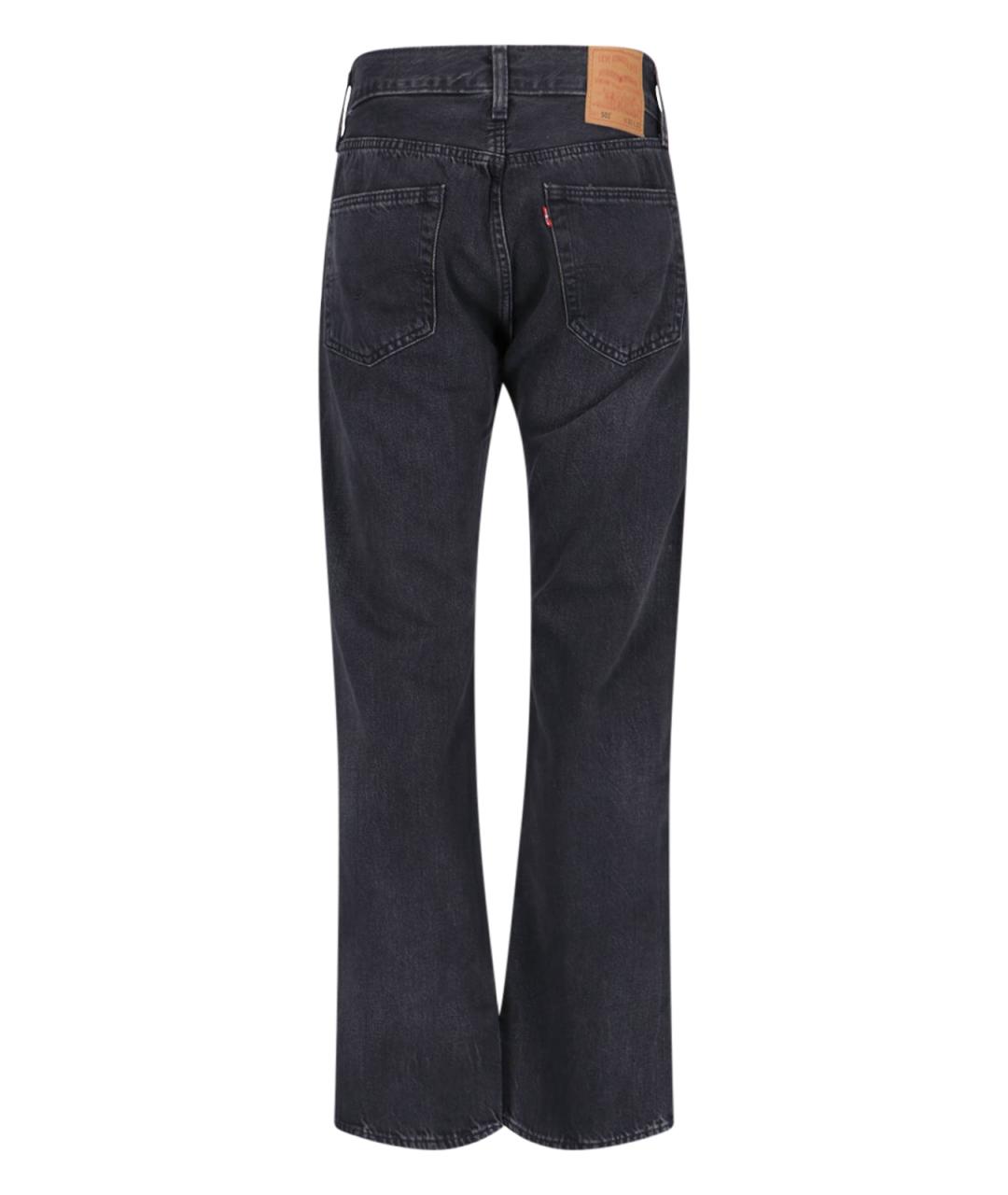 LEVI'S Черные хлопковые джинсы, фото 5
