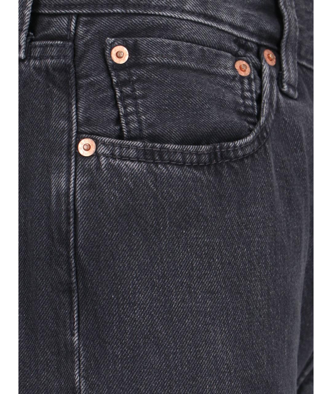 LEVI'S Черные хлопковые джинсы, фото 4
