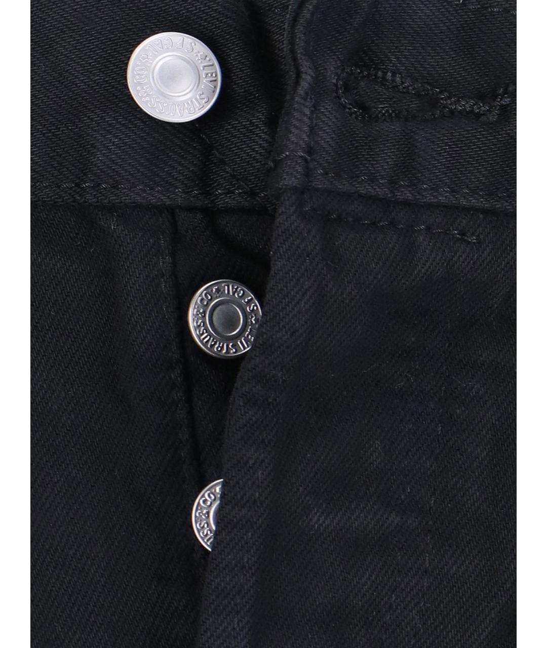 LEVI'S Черные хлопковые прямые джинсы, фото 4