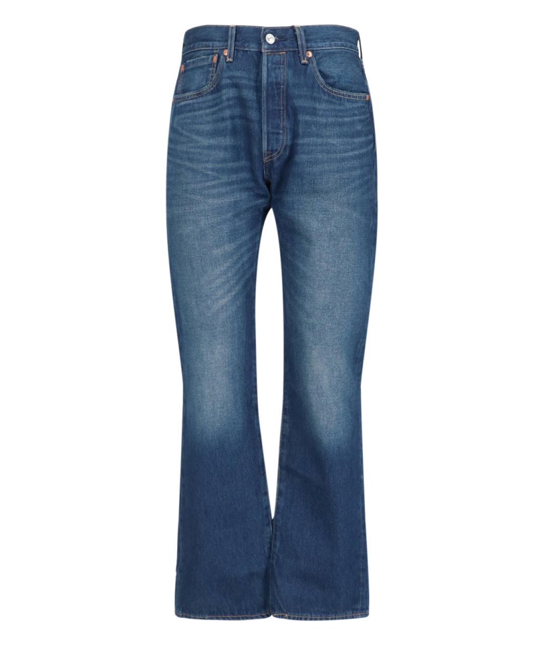 LEVI'S Синие хлопковые прямые джинсы, фото 1