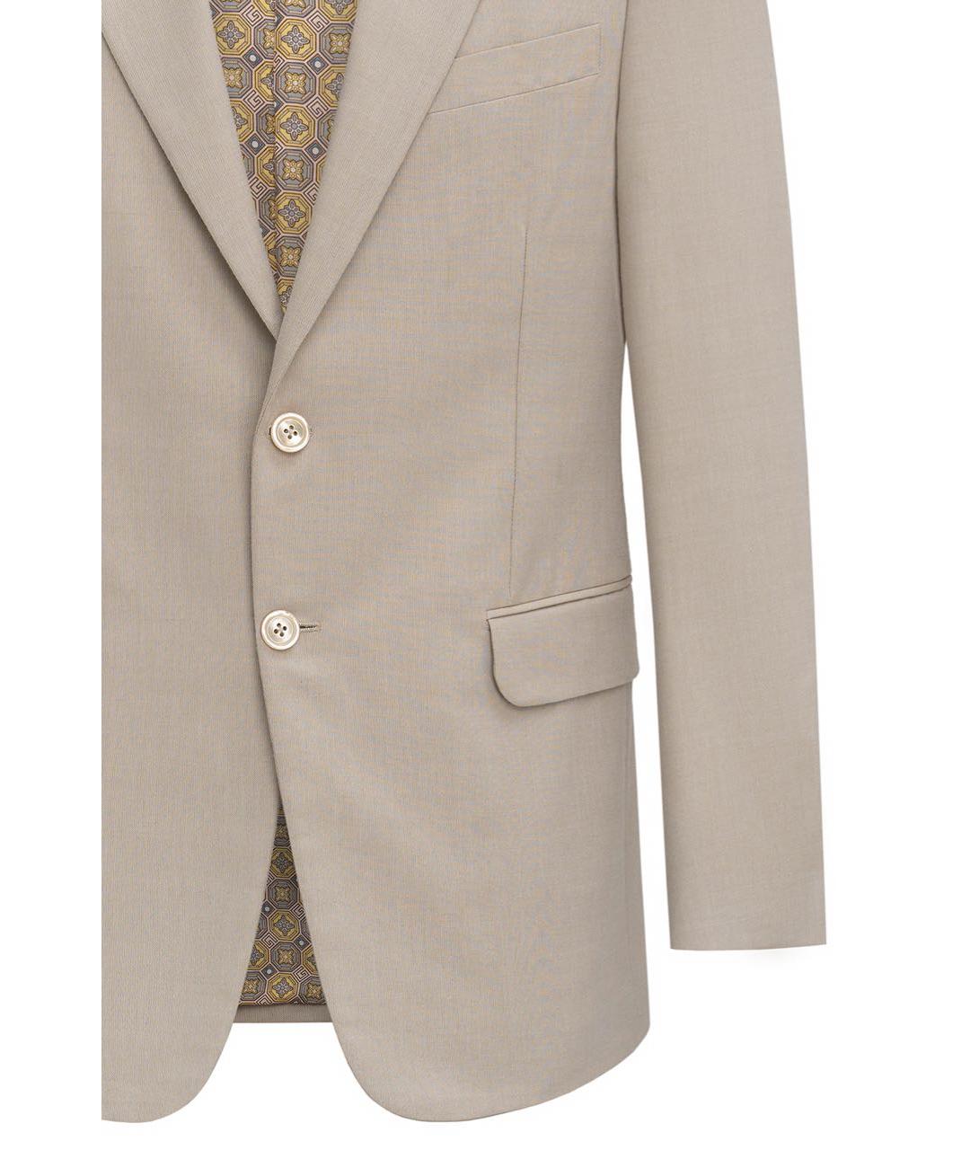 GUCCI Бежевый хлопковый пиджак, фото 4