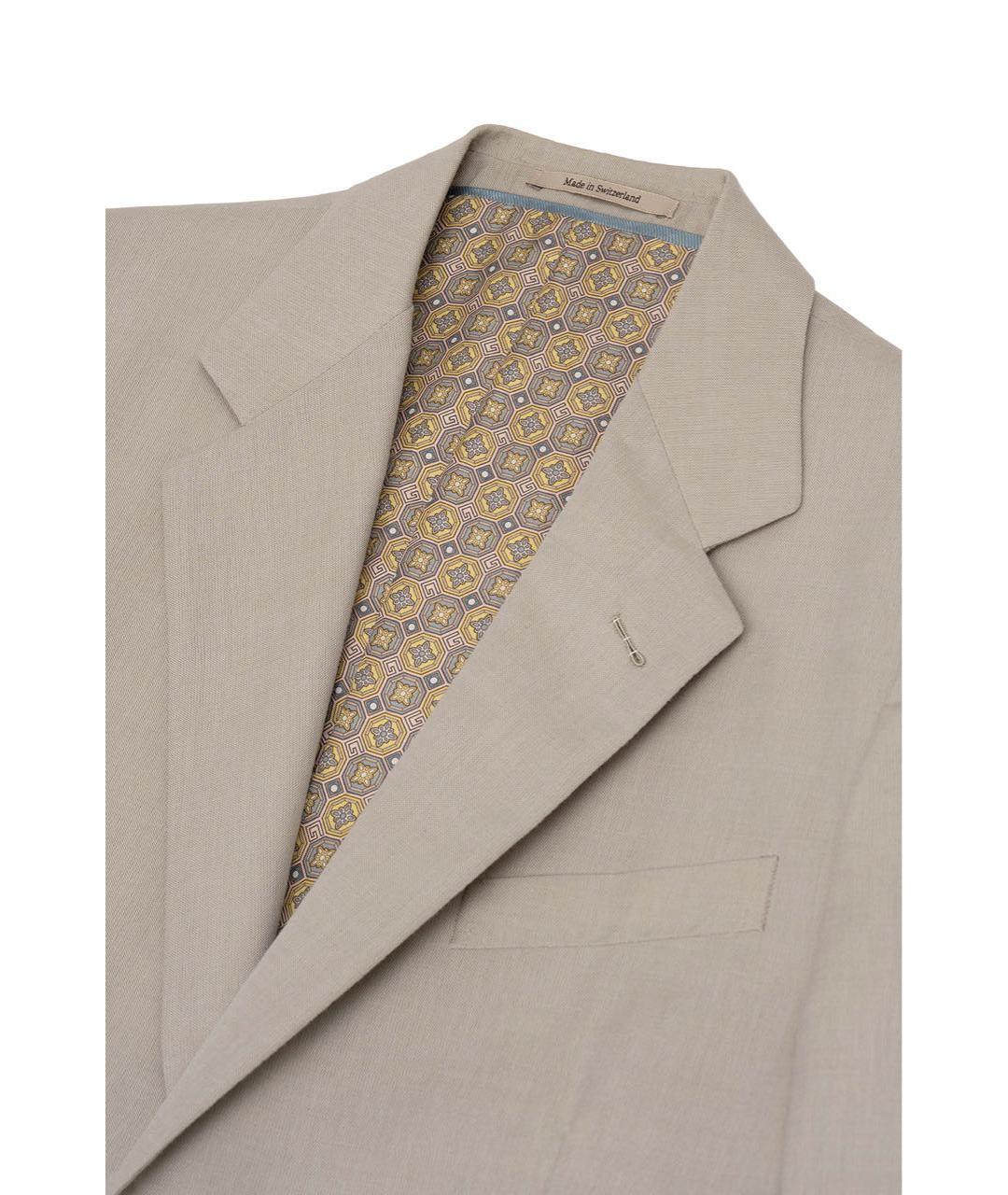 GUCCI Бежевый хлопковый пиджак, фото 3