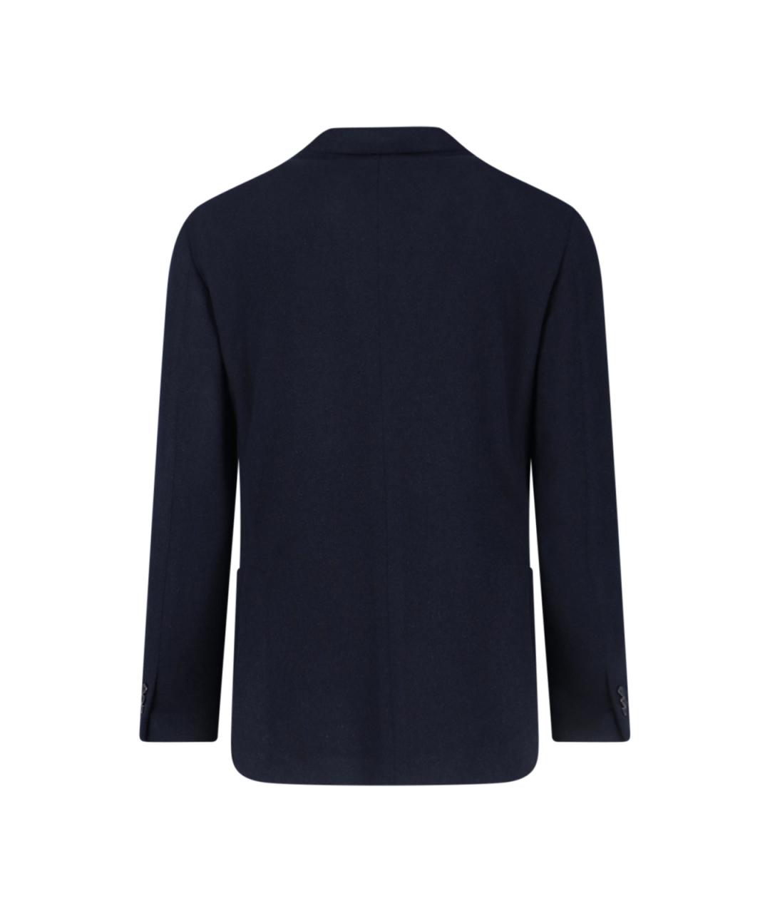 LARDINI Синий шерстяной пиджак, фото 2