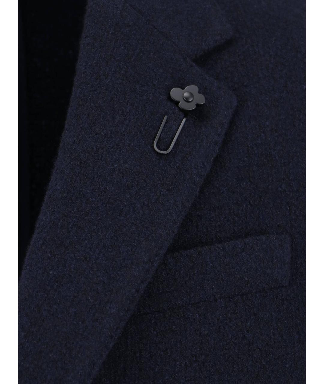 LARDINI Синий шерстяной пиджак, фото 4