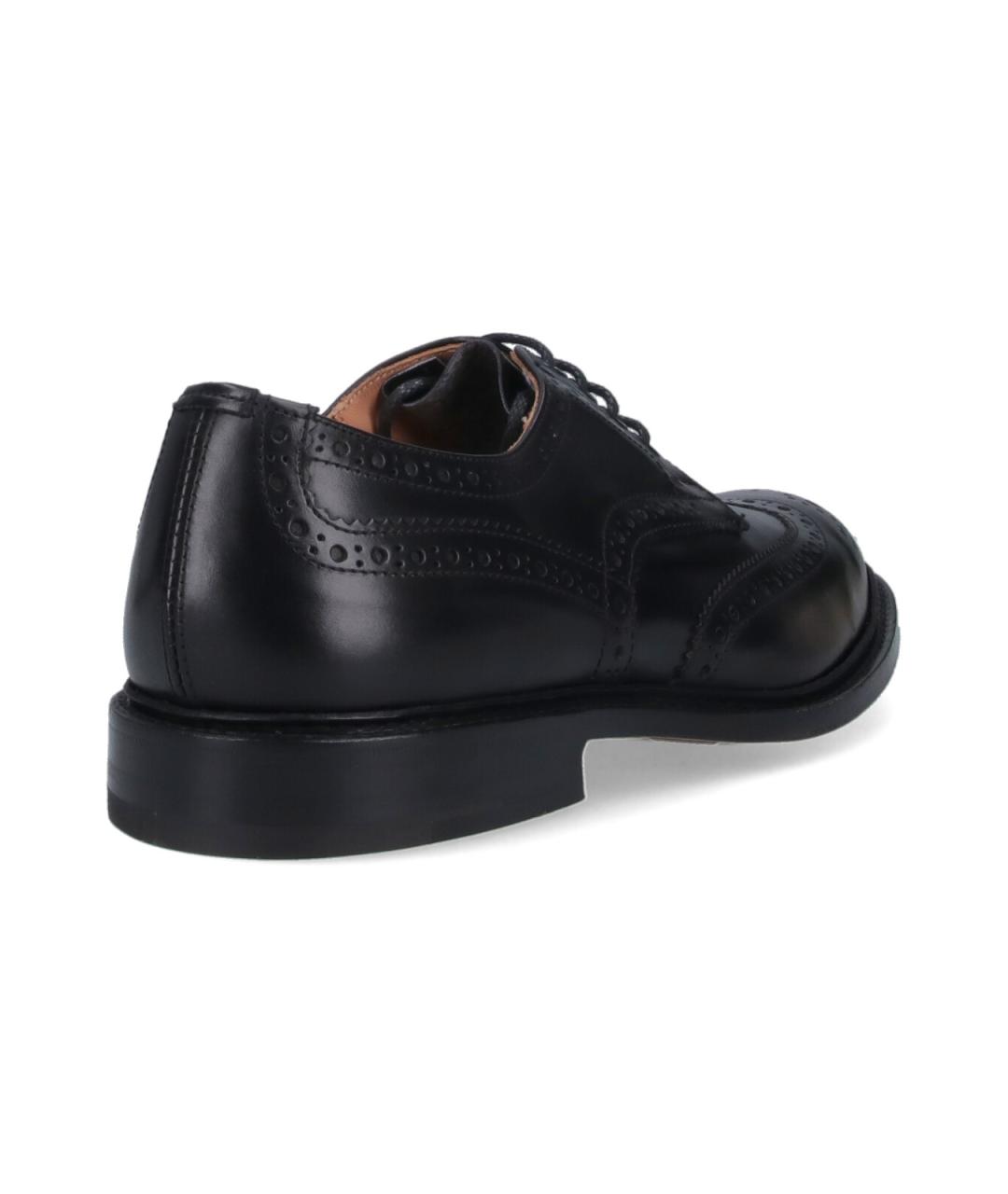 TRICKER'S Черные кожаные туфли, фото 4