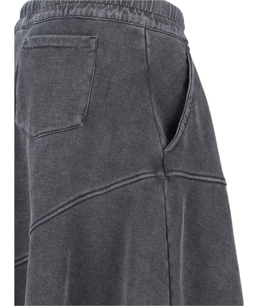 OUR LEGACY Серая хлопковая юбка миди, фото 4