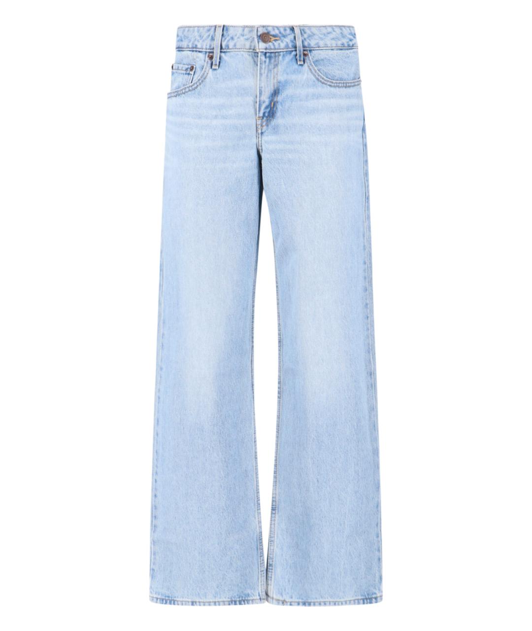 LEVI'S Синие хлопковые прямые джинсы, фото 1