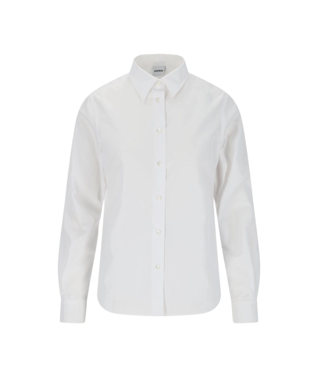 ASPESI Белая хлопковая рубашка, фото 1
