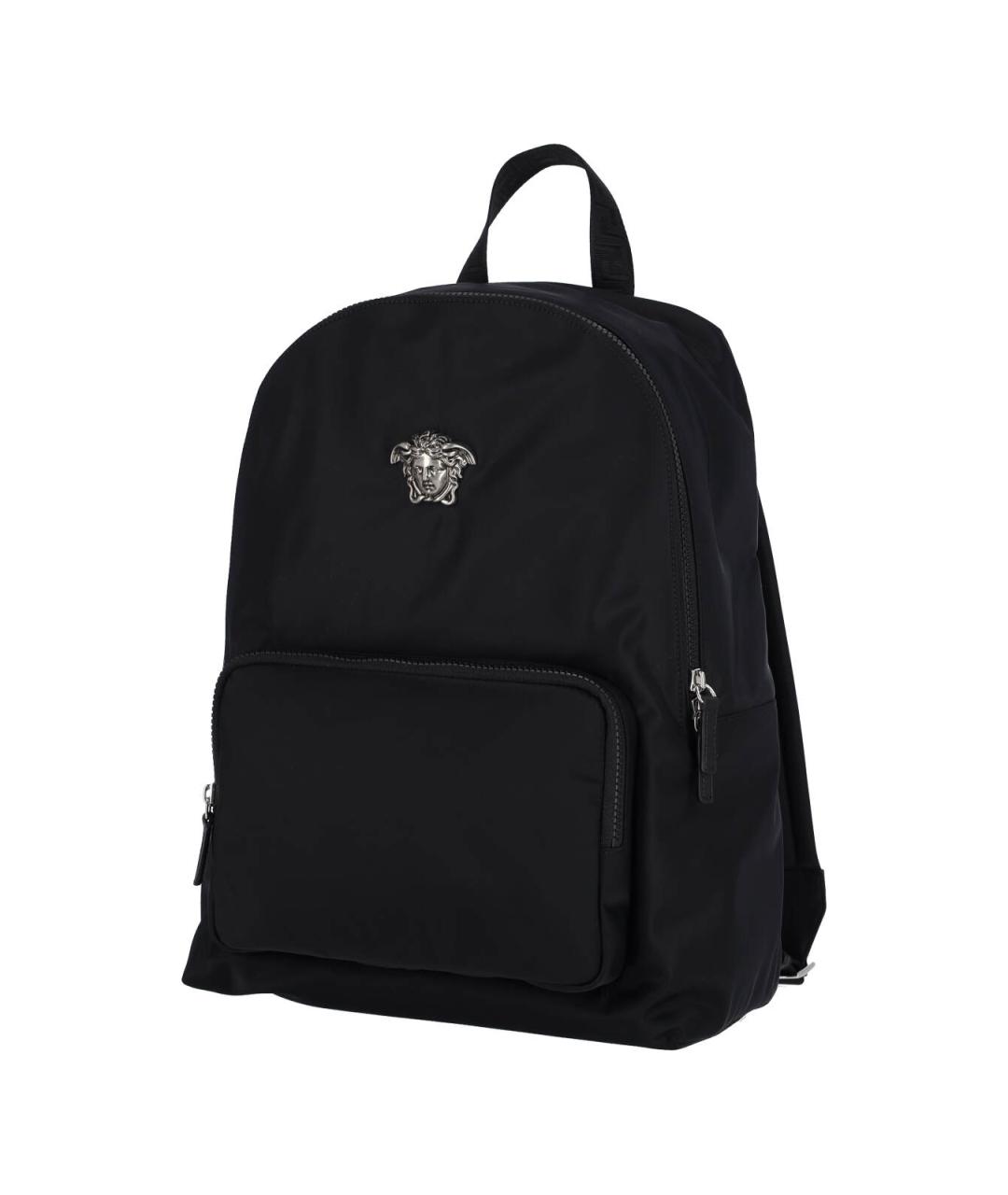 VERSACE Черный синтетический рюкзак, фото 2