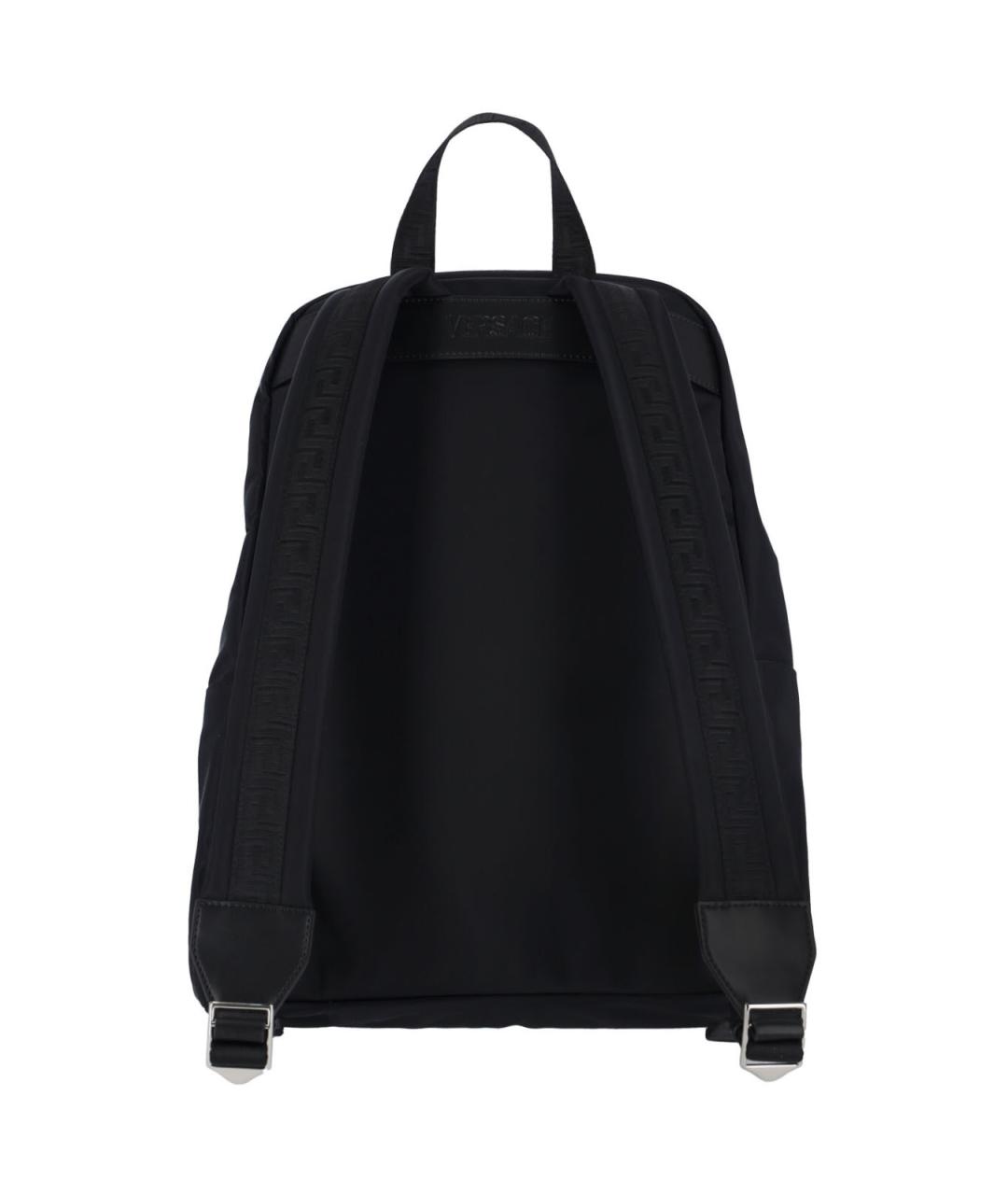 VERSACE Черный синтетический рюкзак, фото 3