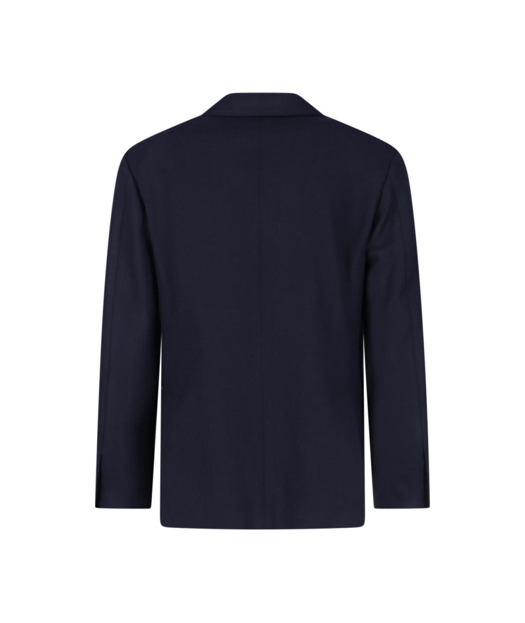 LARDINI Синий шерстяной пиджак, фото 2