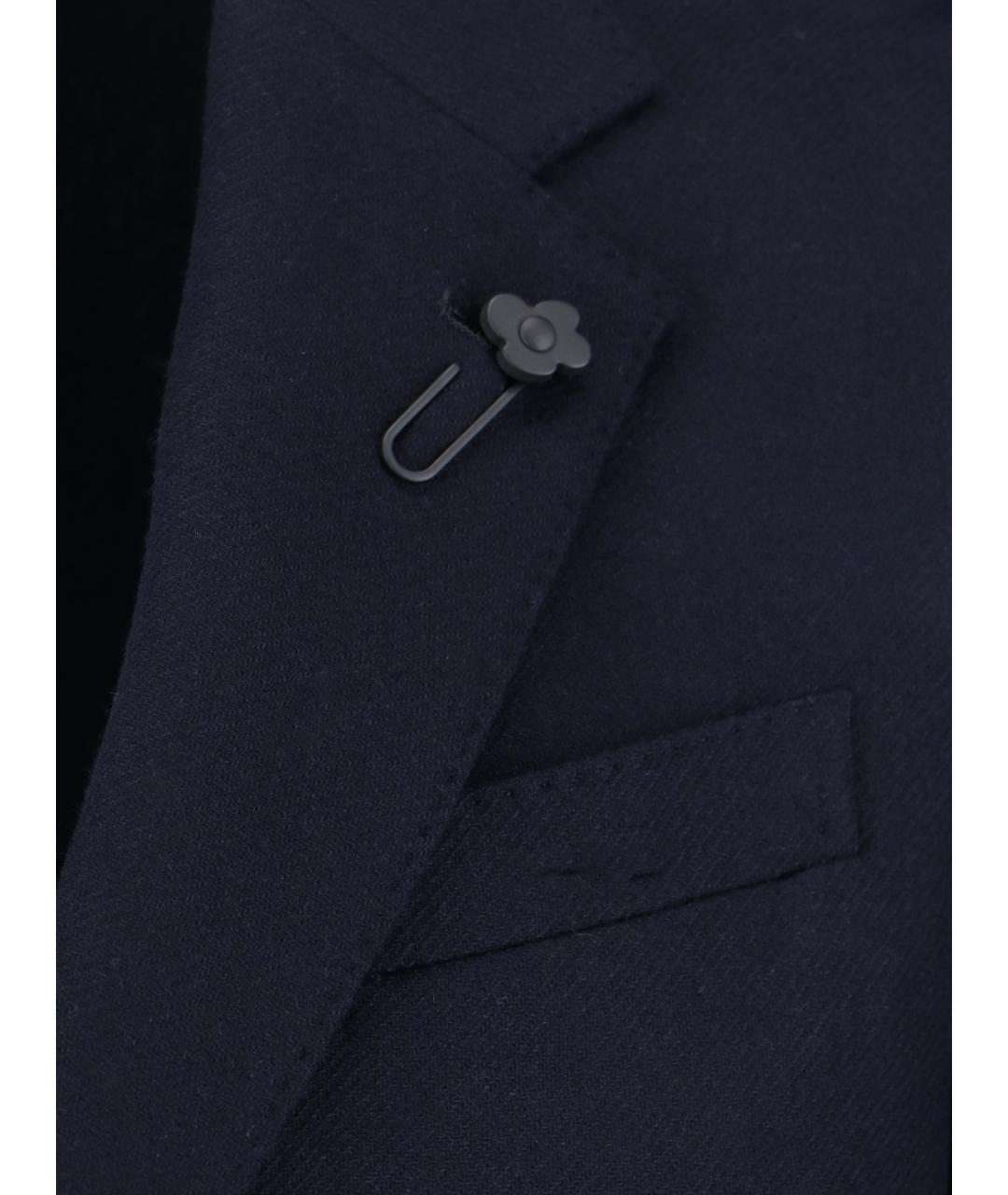 LARDINI Синий шерстяной пиджак, фото 3