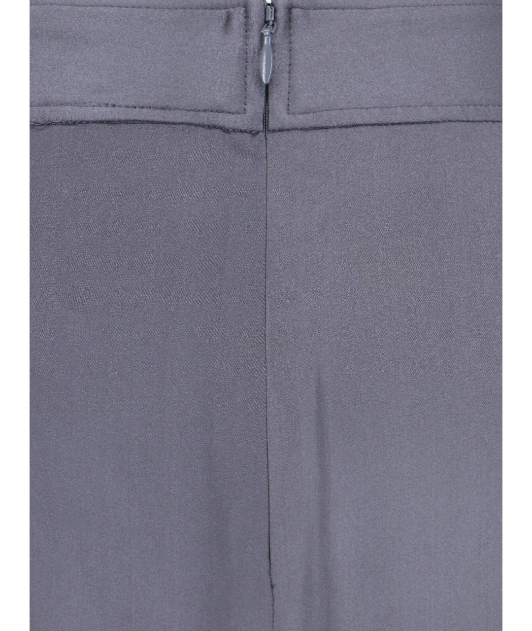 ASPESI Серая шелковая юбка миди, фото 5