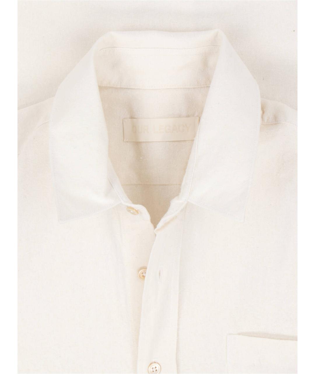 OUR LEGACY Белая шелковая кэжуал рубашка, фото 3