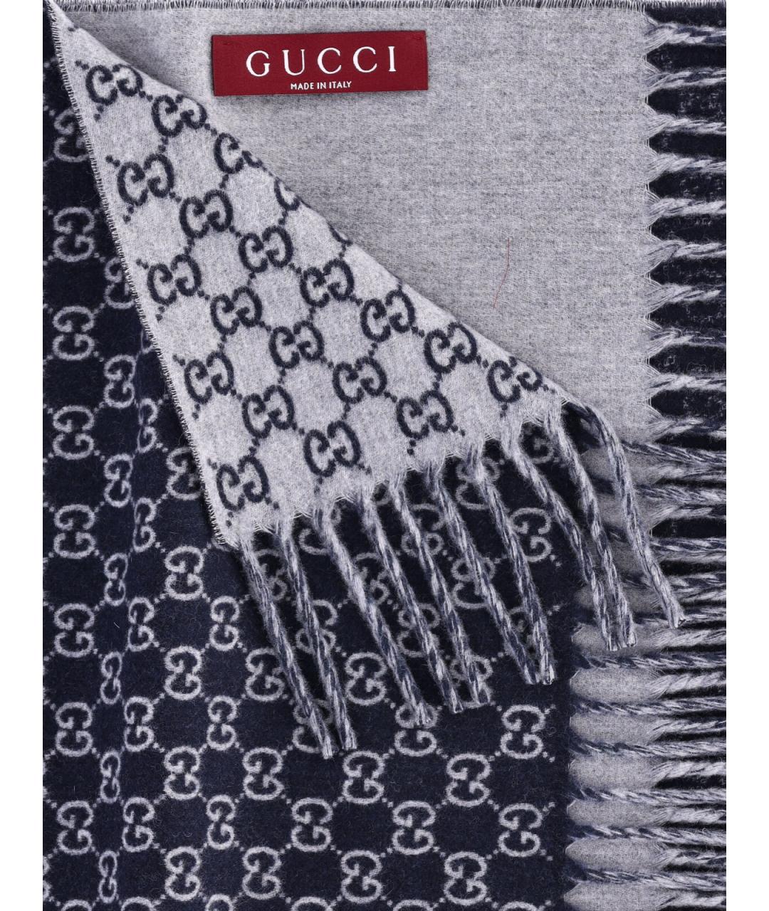 GUCCI Мульти шерстяной шарф, фото 3