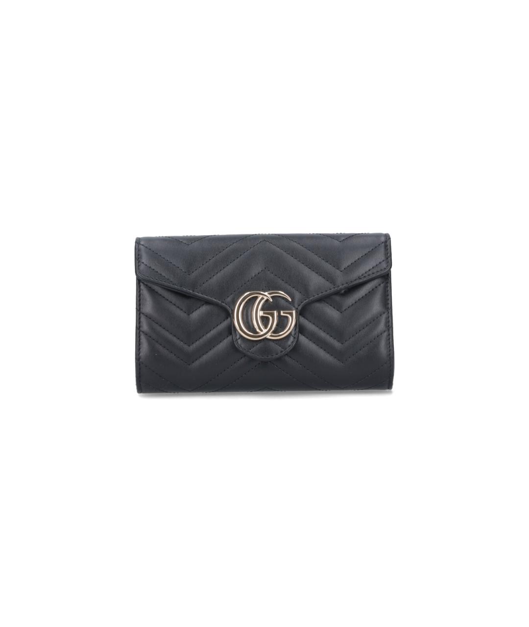 GUCCI Черный кожаный кошелек, фото 1