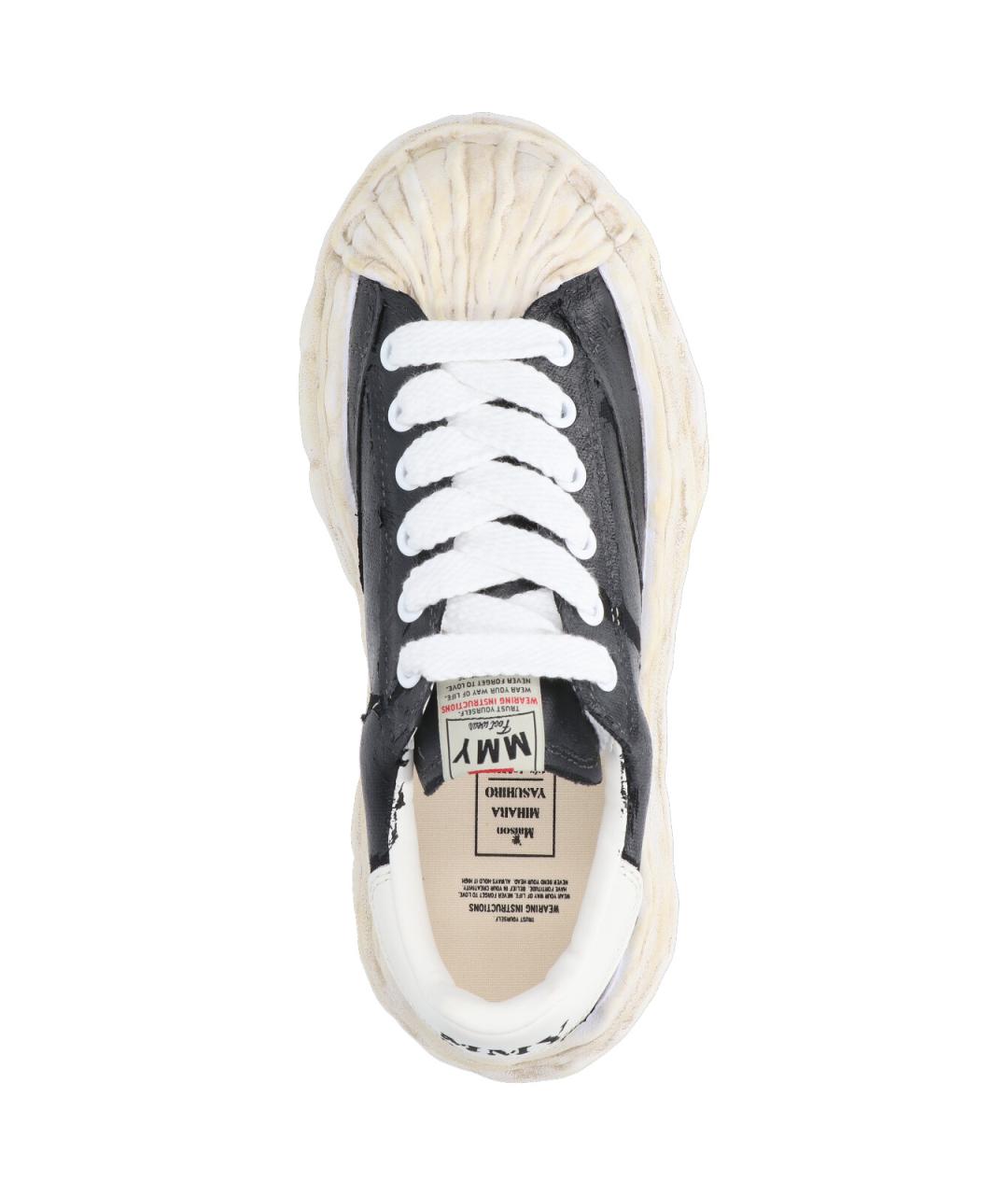 MAISON MIHARA YASUHIRO Черные текстильные кроссовки, фото 5