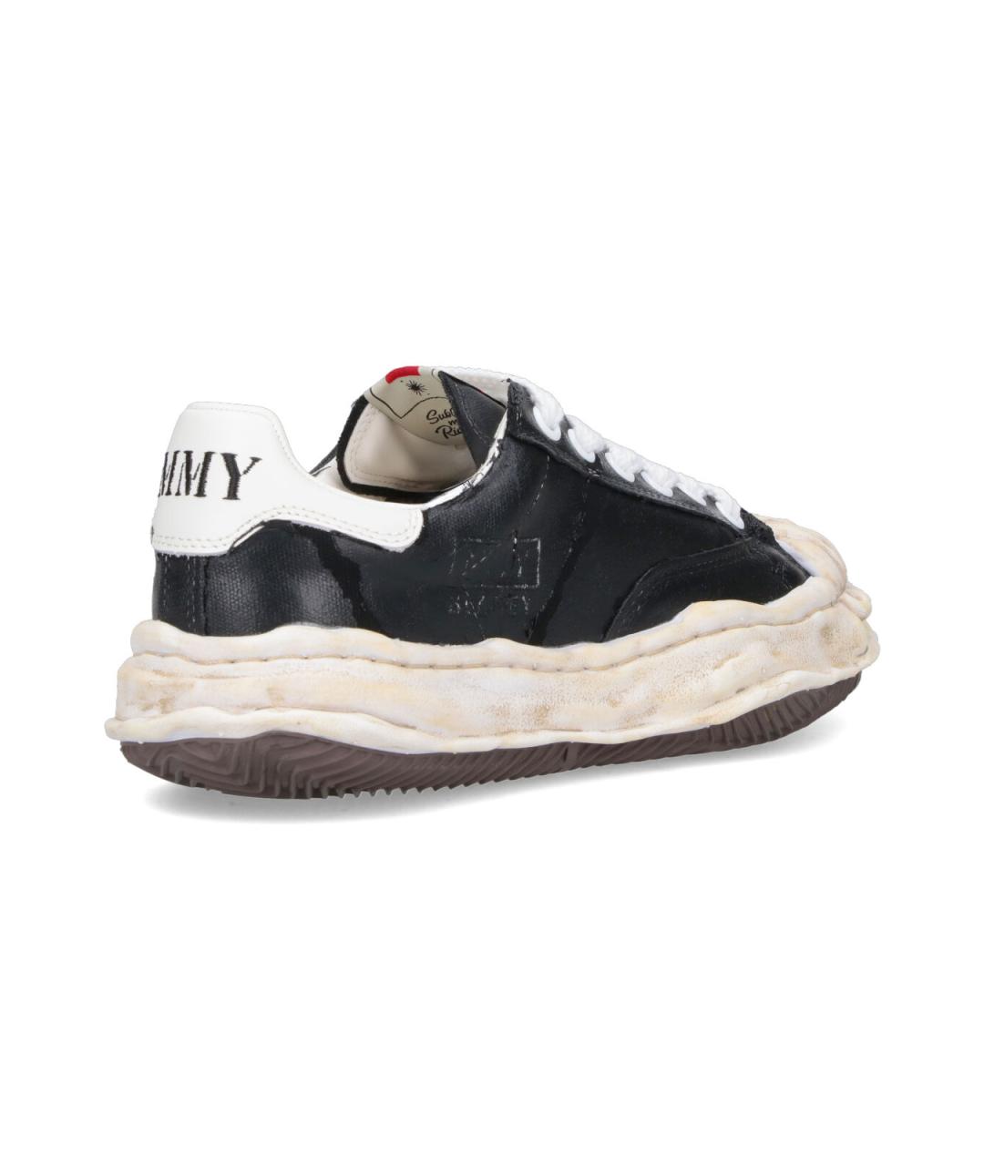 MAISON MIHARA YASUHIRO Черные текстильные кроссовки, фото 4