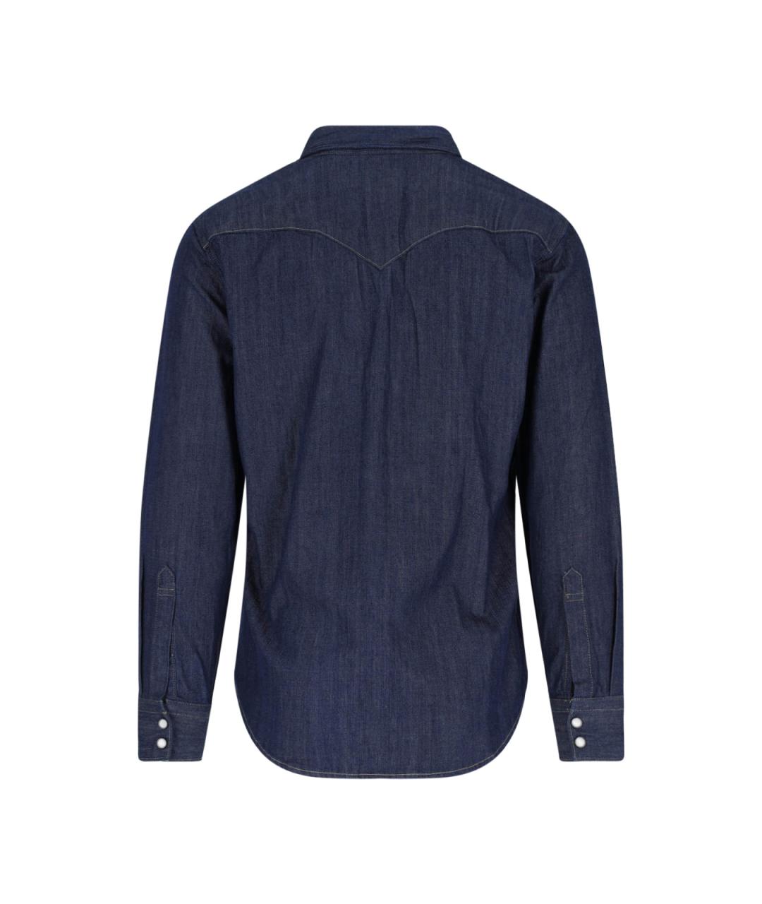 LEVI'S Синяя хлопковая кэжуал рубашка, фото 2