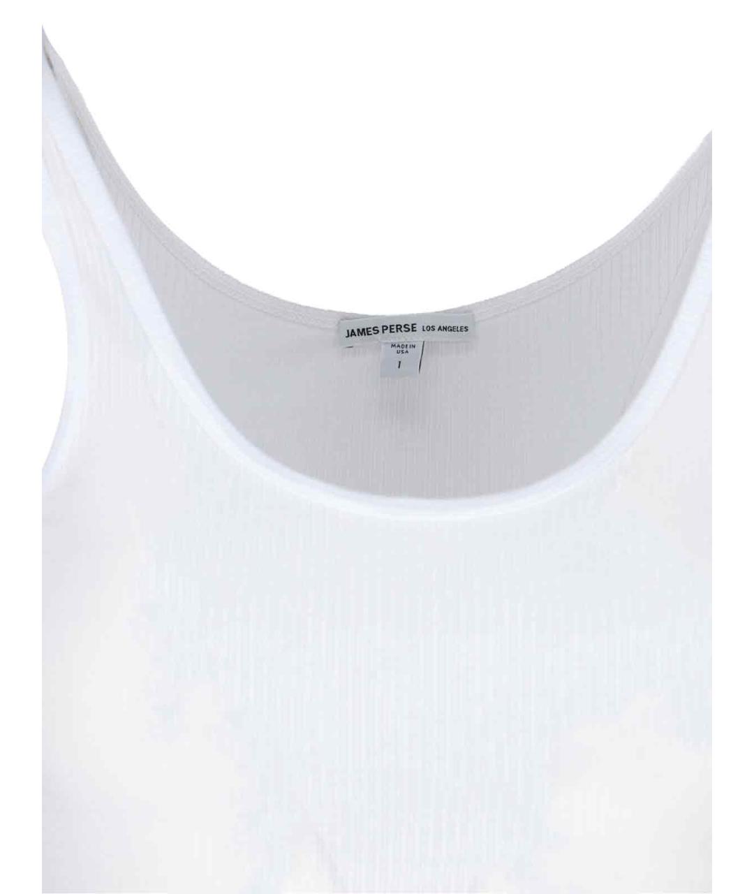 JAMES PERSE Белая хлопковая майка, фото 3