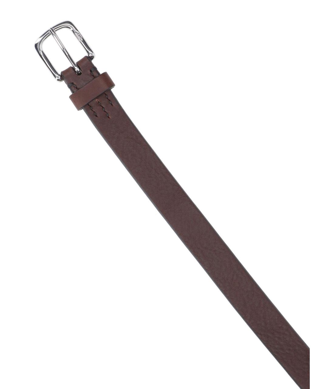 J&M Davidson Коричневый кожаный ремень, фото 3