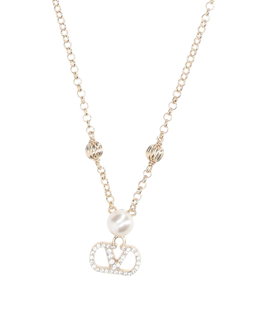 VALENTINO Золотое металлическое колье, фото 2