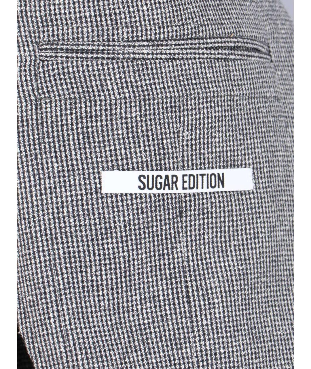 LARDINI Серый шерстяной пиджак, фото 3