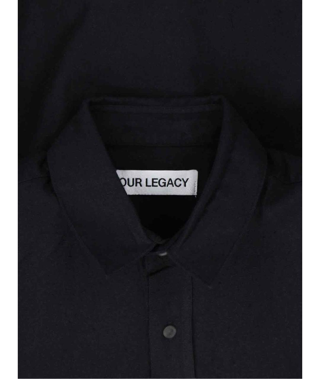 OUR LEGACY Черная шелковая кэжуал рубашка, фото 3
