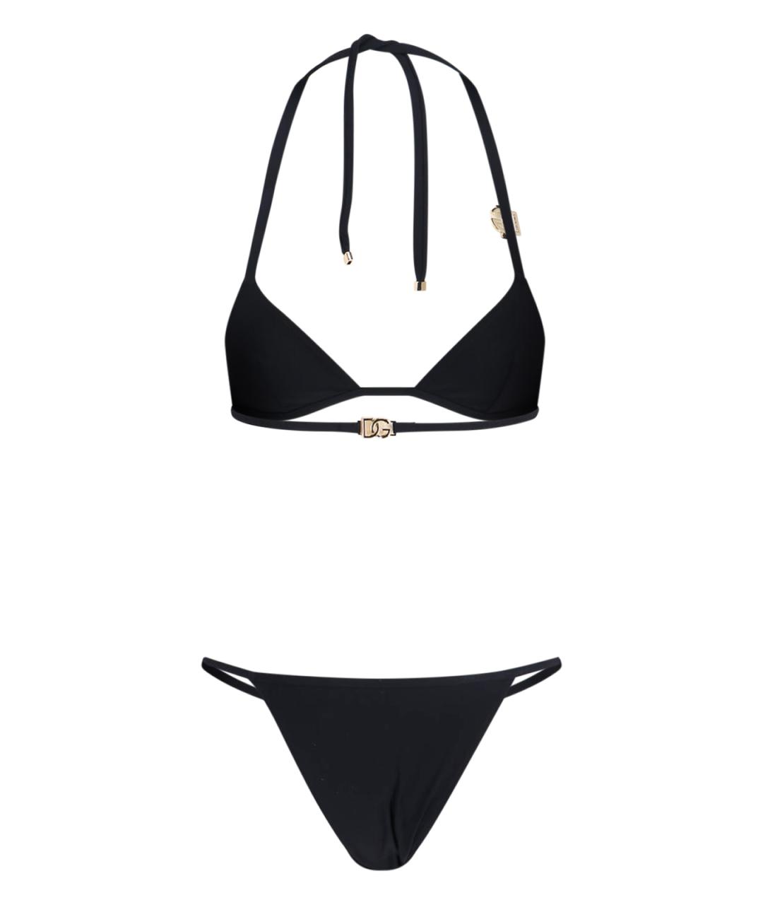 DOLCE&GABBANA Черный полиамидовый купальник, фото 2