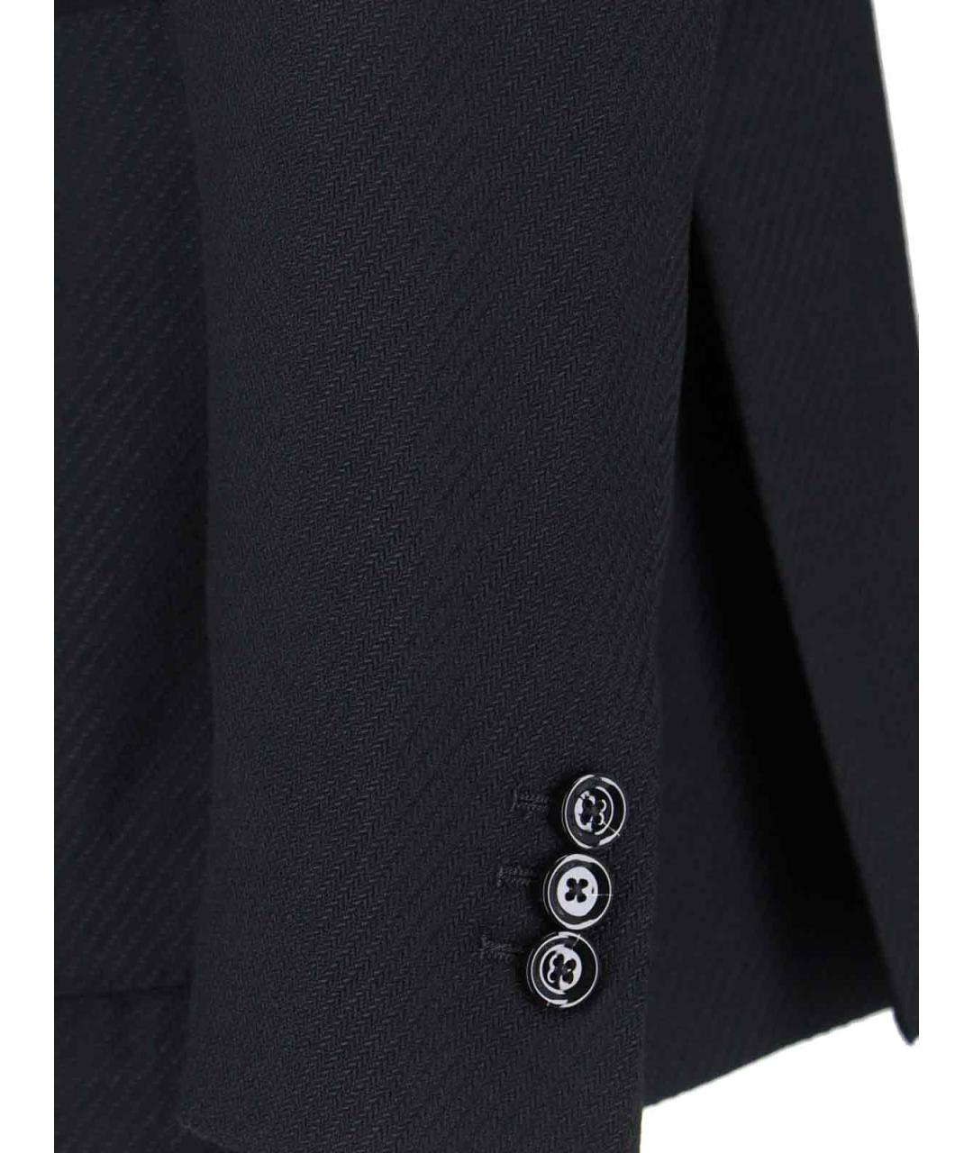 LARDINI Черный шерстяной пиджак, фото 3