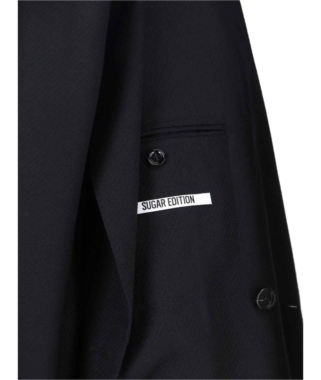 LARDINI Черный шерстяной пиджак, фото 5