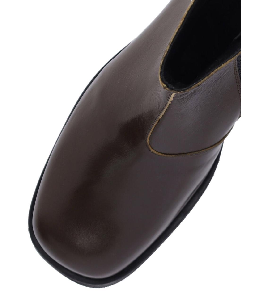 OUR LEGACY Зеленые кожаные высокие ботинки, фото 5