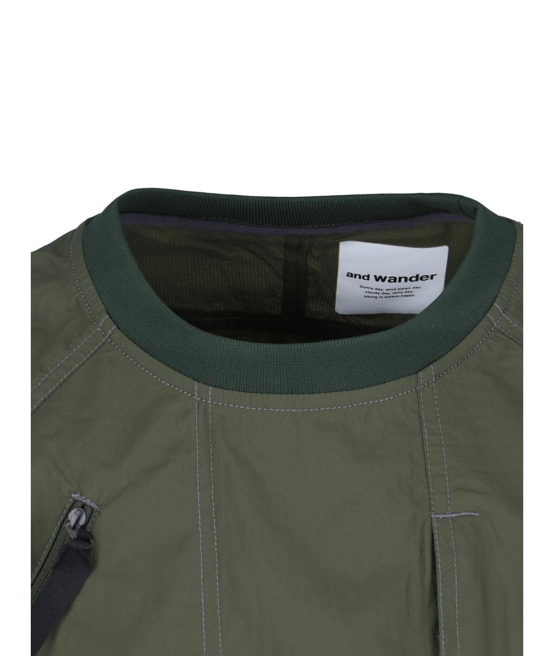 AND WANDER Зеленая футболка, фото 3