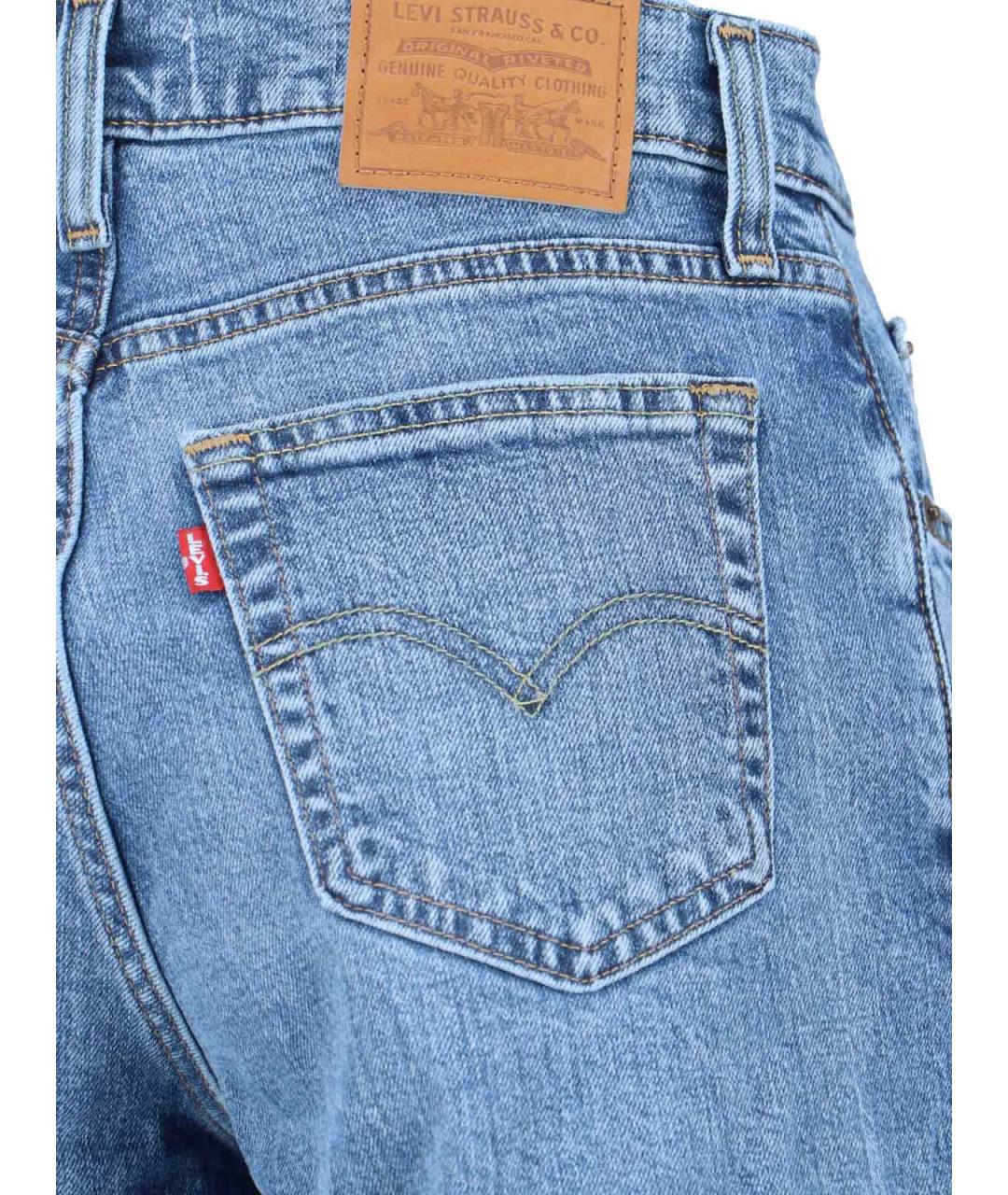 LEVI'S Синие хлопковые джинсы клеш, фото 4