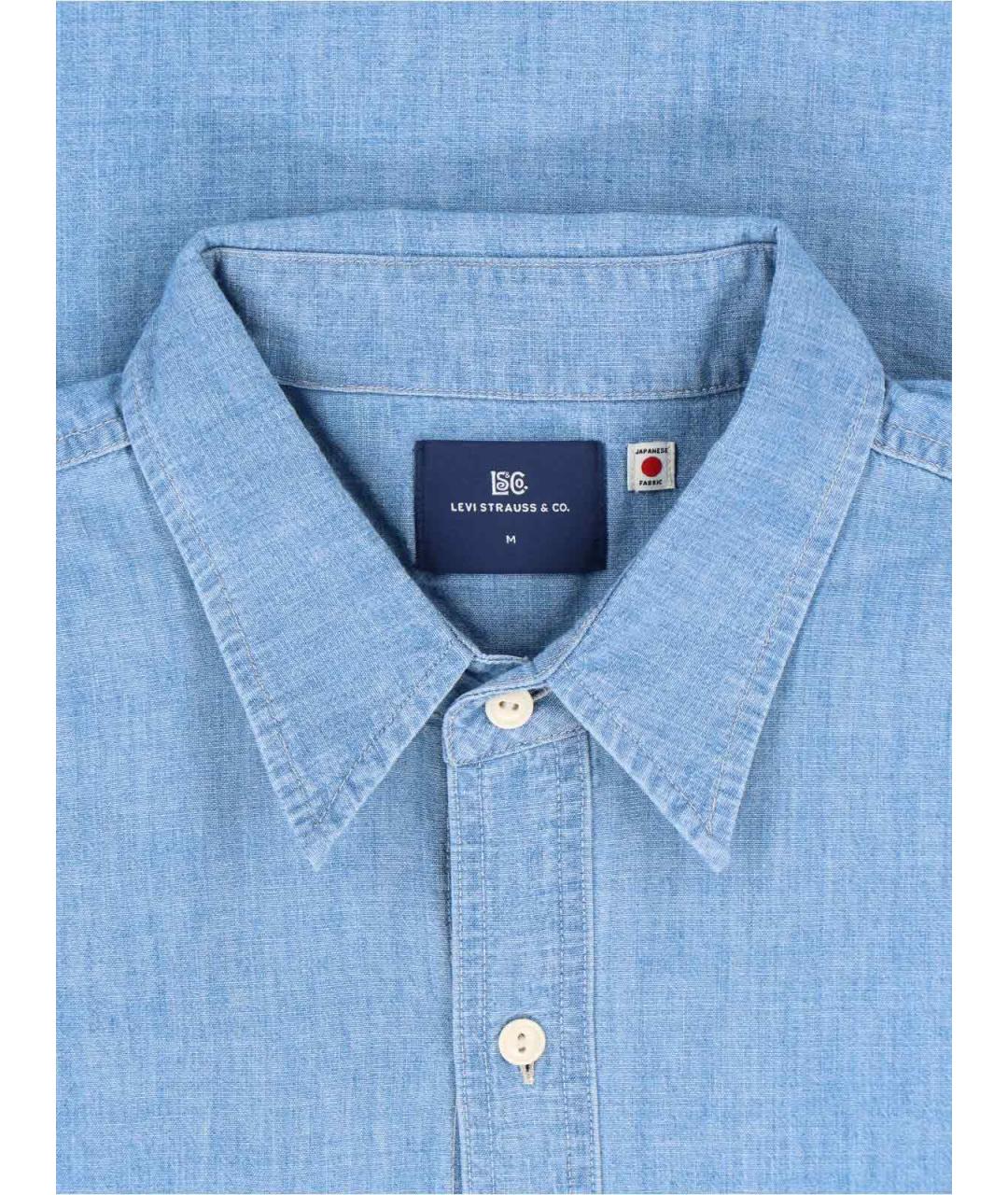 LEVI'S Синяя хлопковая кэжуал рубашка, фото 5