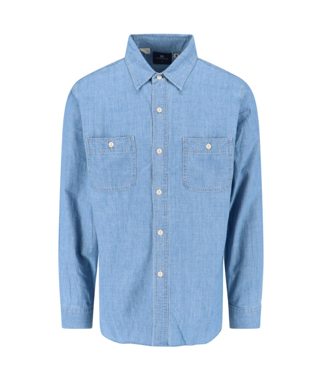LEVI'S Синяя хлопковая кэжуал рубашка, фото 1