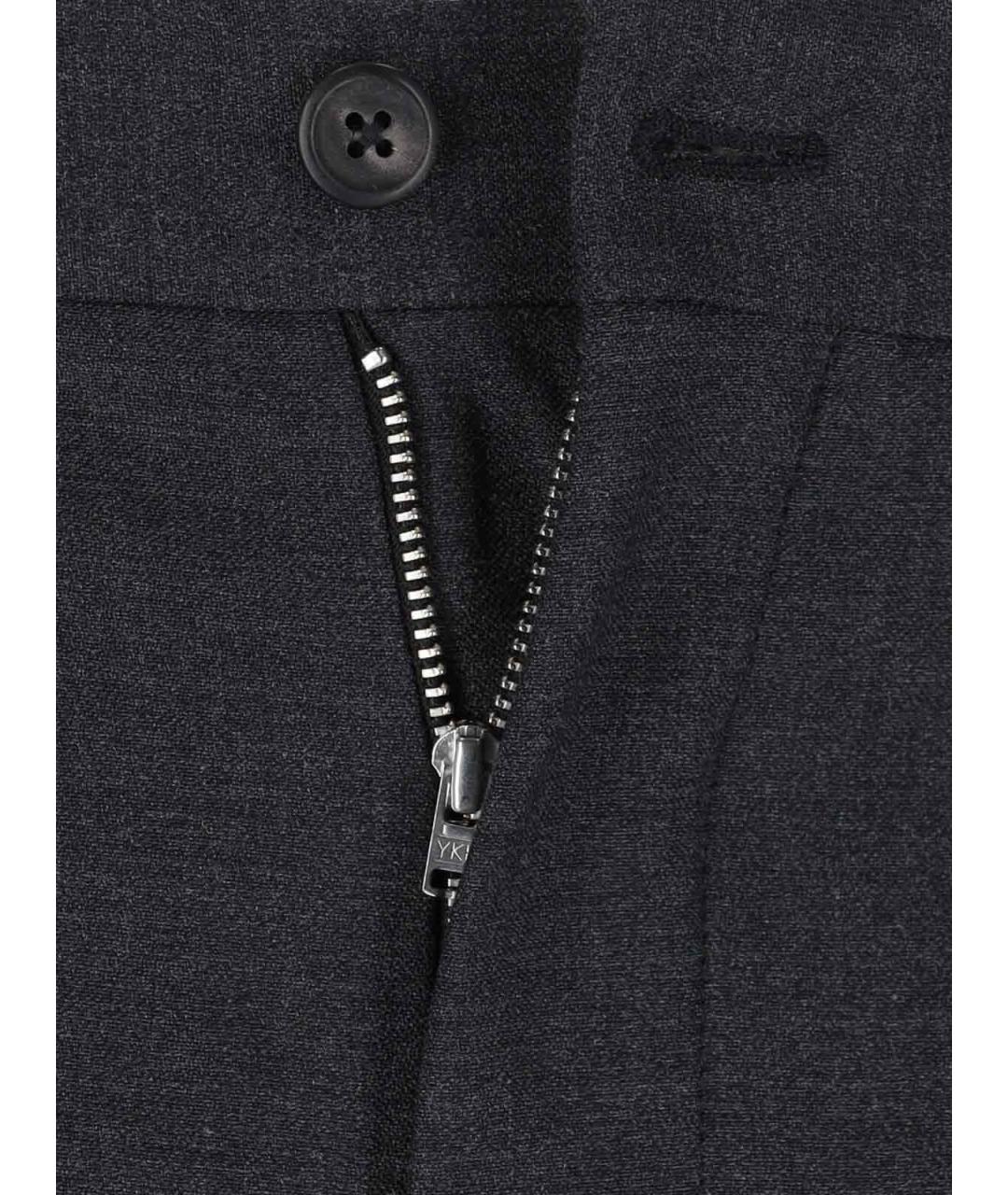 OUR LEGACY Серые шерстяные повседневные брюки, фото 5