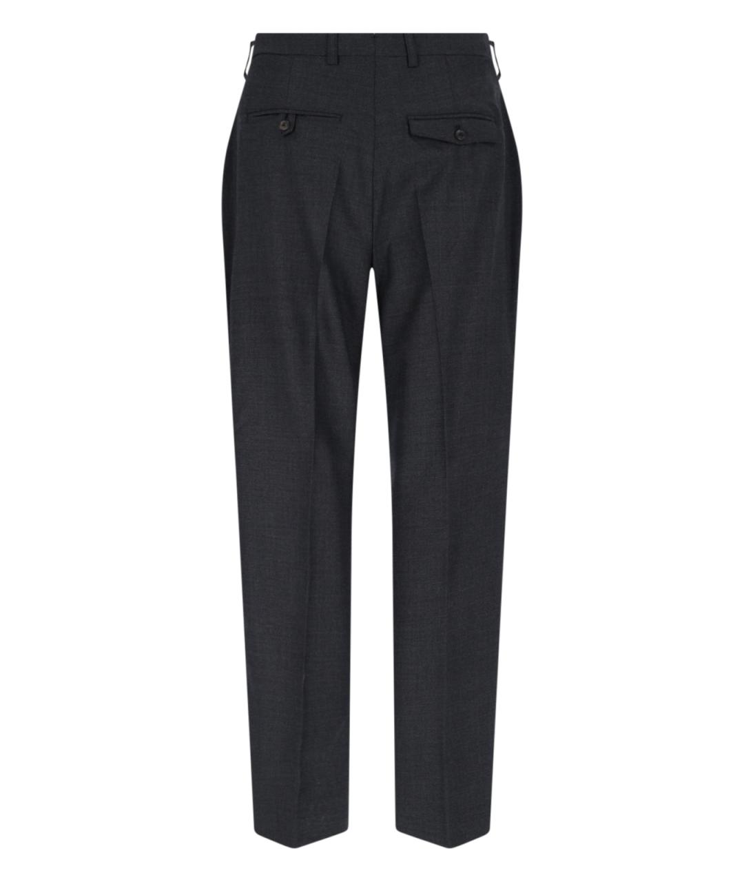 OUR LEGACY Серые шерстяные повседневные брюки, фото 2